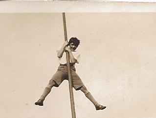 Paul up the pole